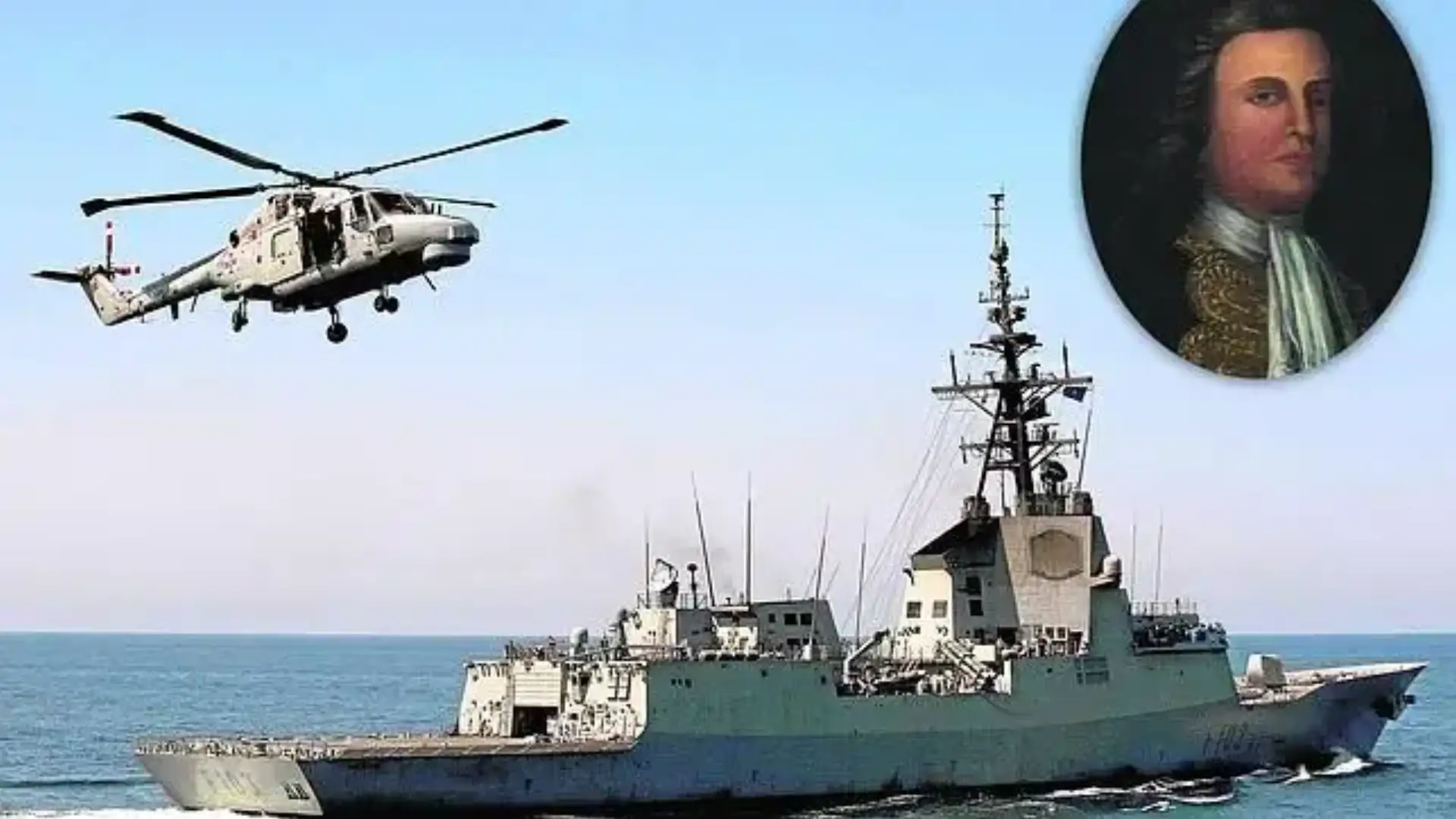 Prinzessin Ana von Orleans gibt in Getxo die frigate "Blas de Lezo", die Kampffahne.