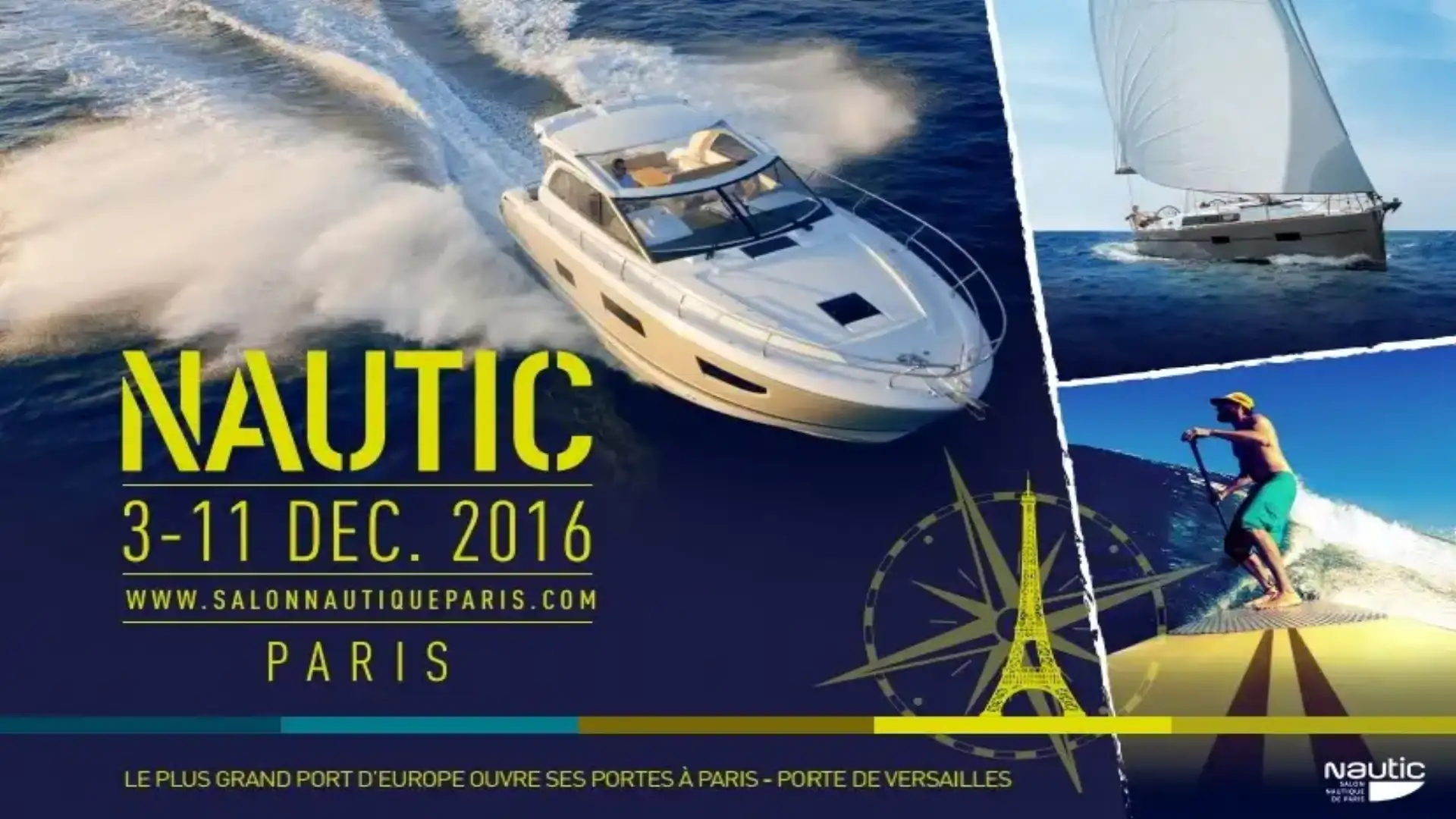 Die Kathedrale. Die 2016 Paris Nautical Hall vom 3. bis 11. Dezember