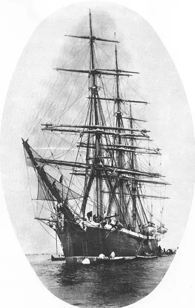 La corbeta Nautilus en 1886.