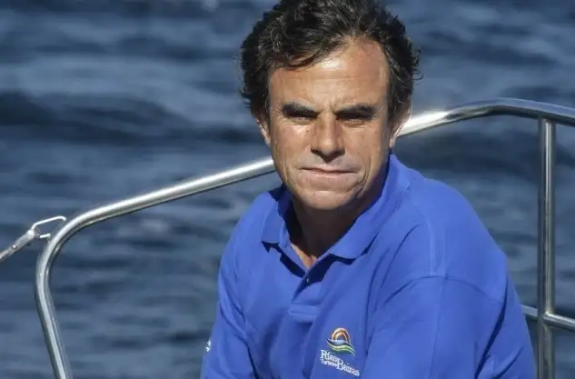 Javier de la Gándara abordo del Turismo R