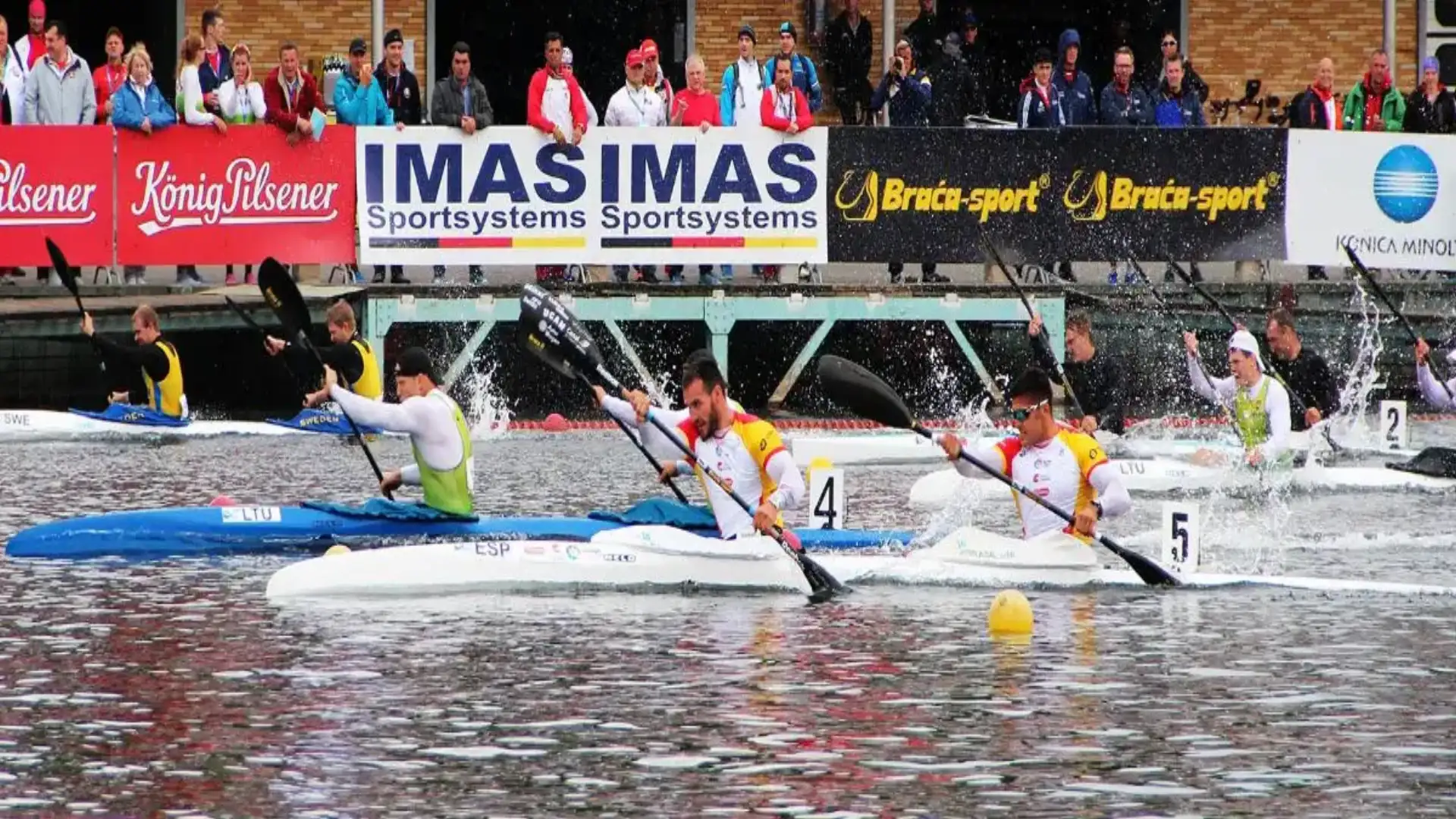 Erfolg des spanischen Teams in der Duisburg Paracanoe Worlds, mit 7 Kajakisten für Rio klassifiziert