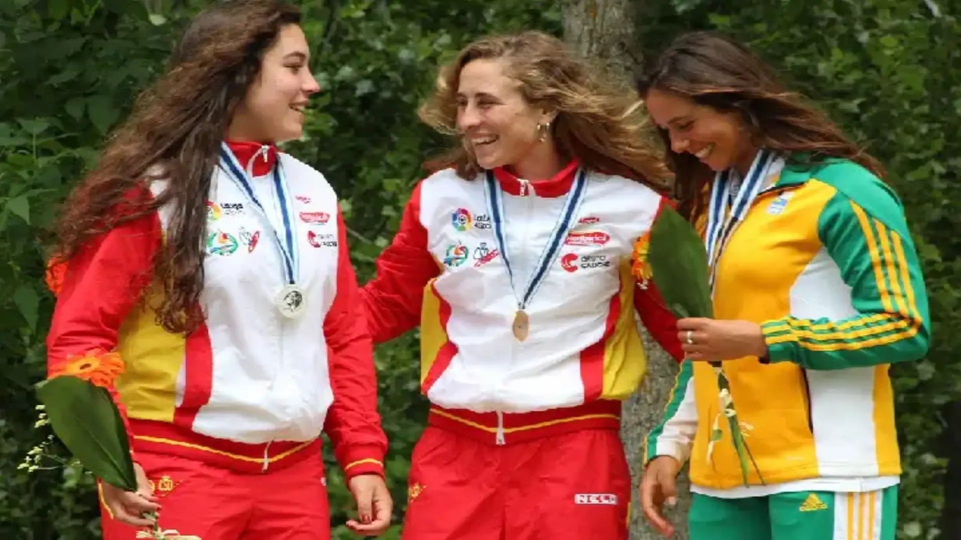Villarrubla (Gold), Chourraut (Gold), Lazkano (Silber) und Marzo-Pérez (Silber) im Seu.