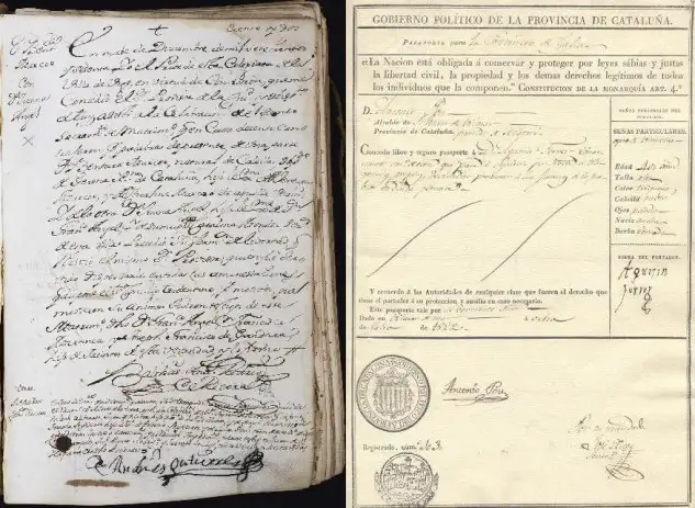 Imagen del Libro-registro de la Iglesia de Santa María de Vigo