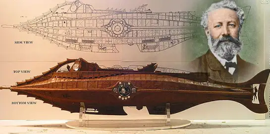 Julio Verne y los planos del "Nautilus".