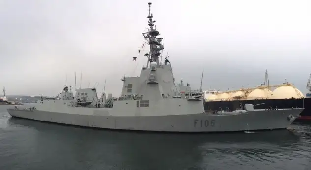 La fragata "Cristóbal Colón" (Armada Española).