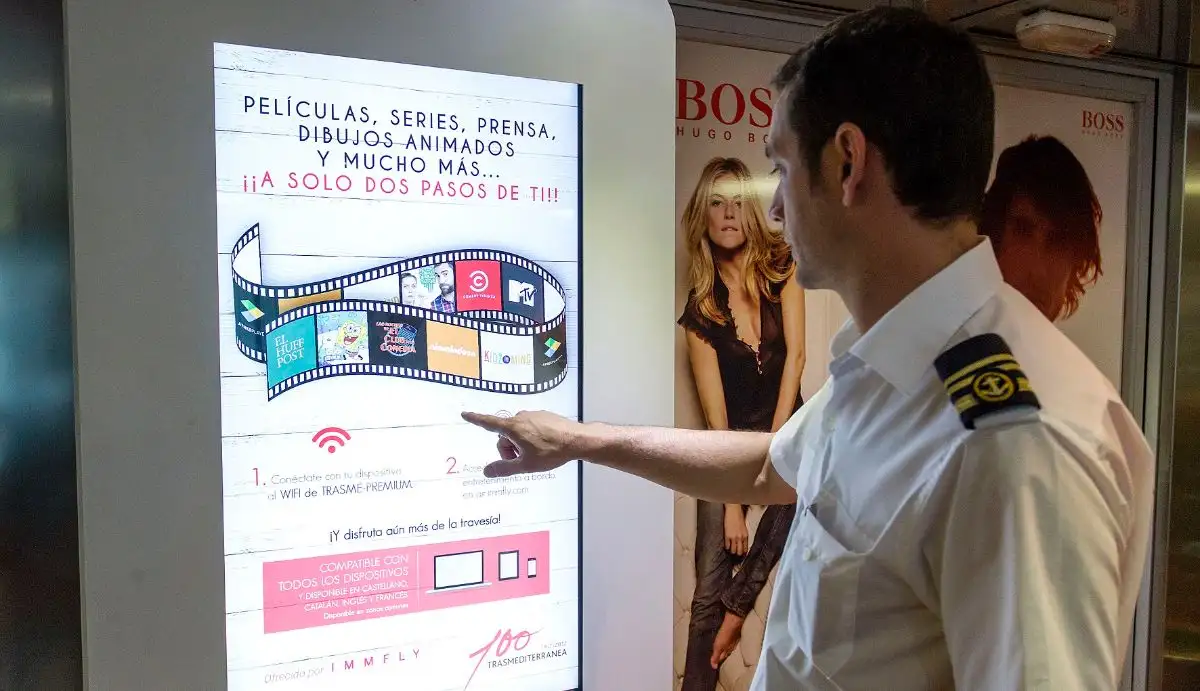 Trasmediterranea se suma a Iberia Express, Volotea y XL Airways para ofrecer Immfly como solución a su oferta de entretenimiento digital a bordo.