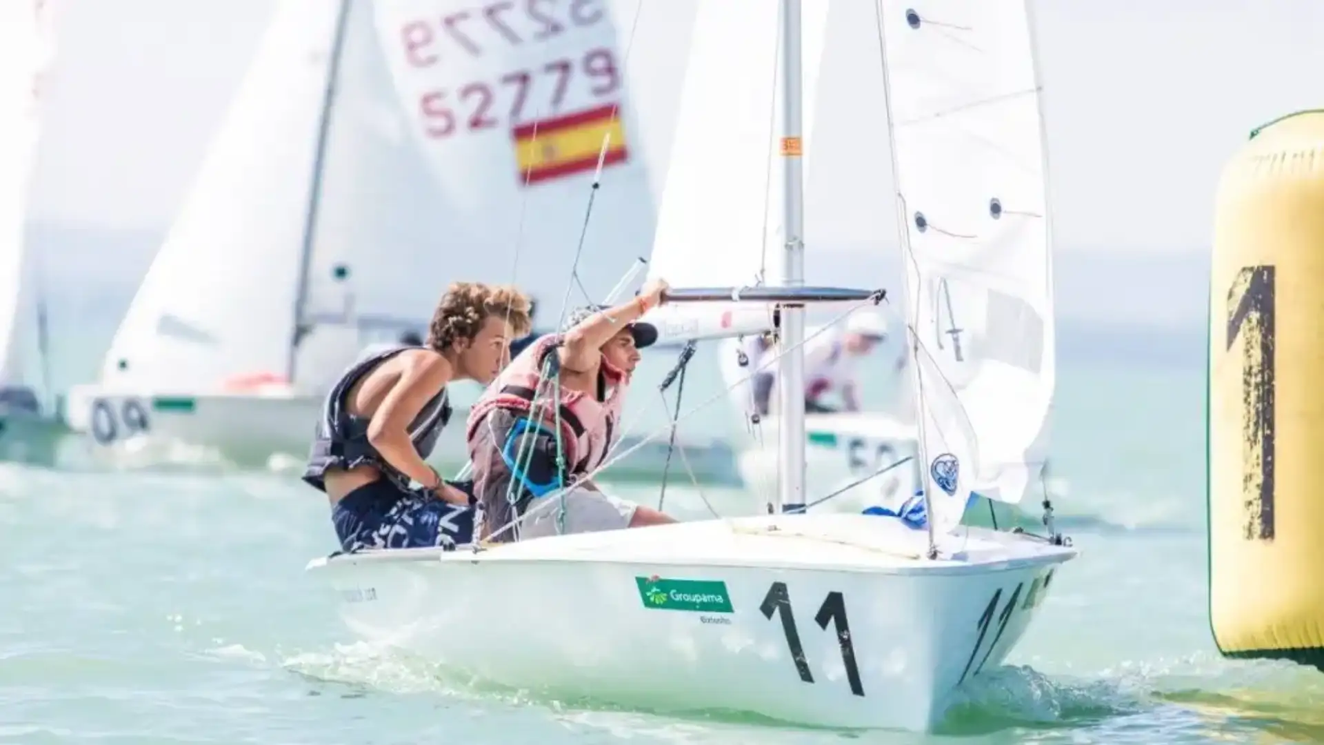 Carlos e Ignacio Balaguer del Nautico di Valencia bronzo nella Gioventù europea di 420 in Ungheria