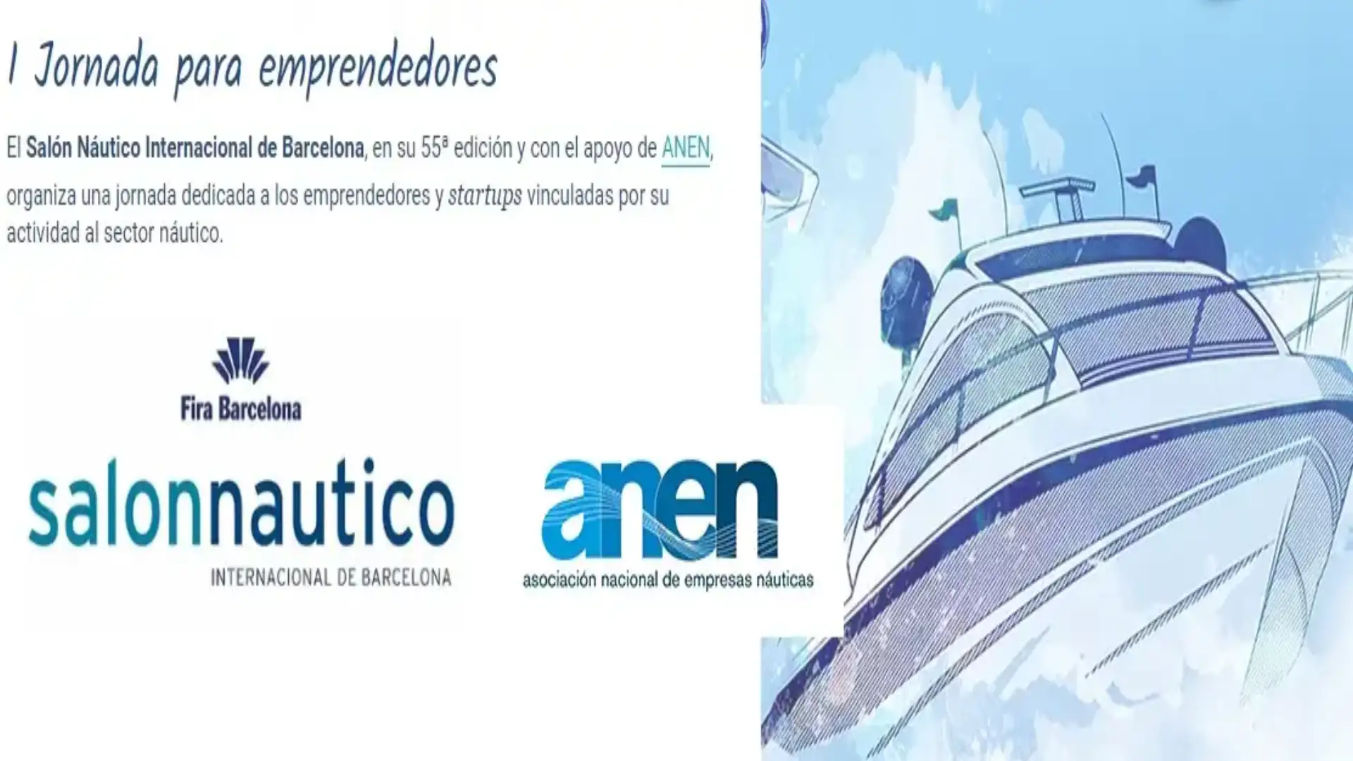 Conferenza per imprenditori e startup nella Sala Nautica di Barcellona