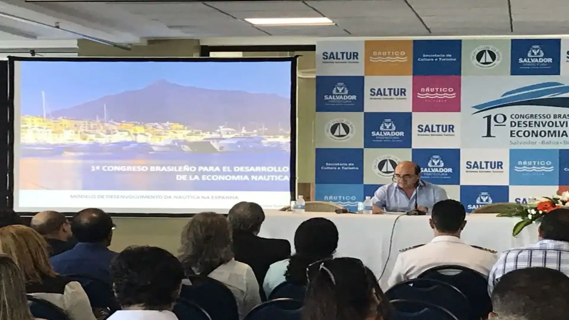 I relatori Victor Montero e Vicent Esteban al Congresso brasiliano di Sviluppo Nautico