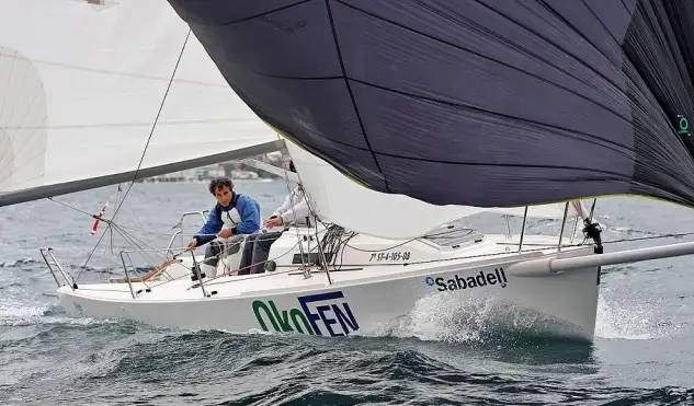 Con Diego Fernández, Hugo Ferreiro y Jaime de la Gándara completando la tripulación (Foto Rosana Calvo)