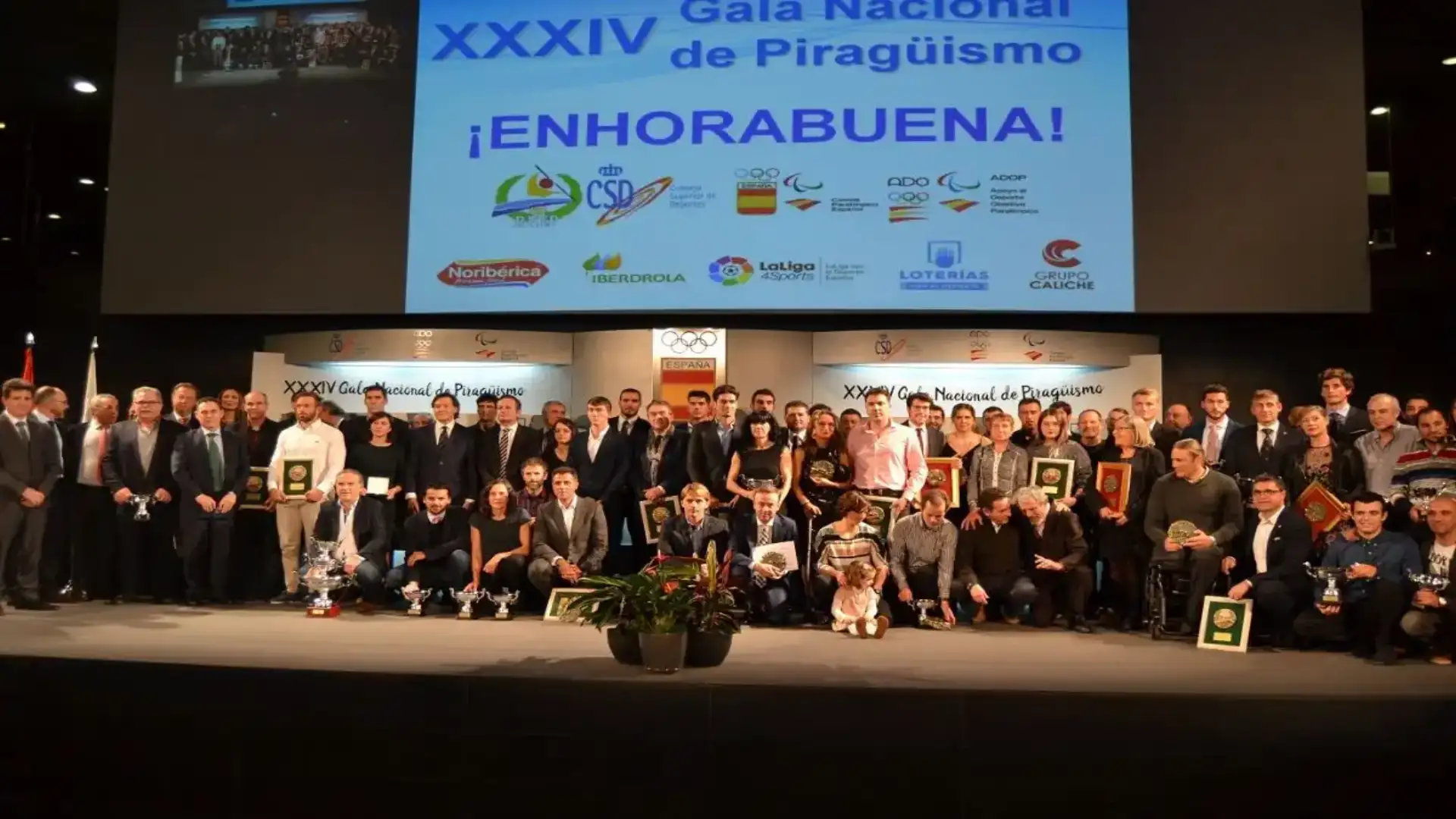 Grande successo del Gala Nazionale del Piragüismo tenuto a Madrid