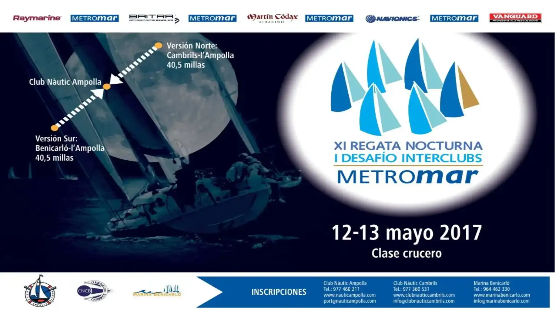 Regata notturna Metromar: la grande novità del calendario nazionale delle gare di crociera