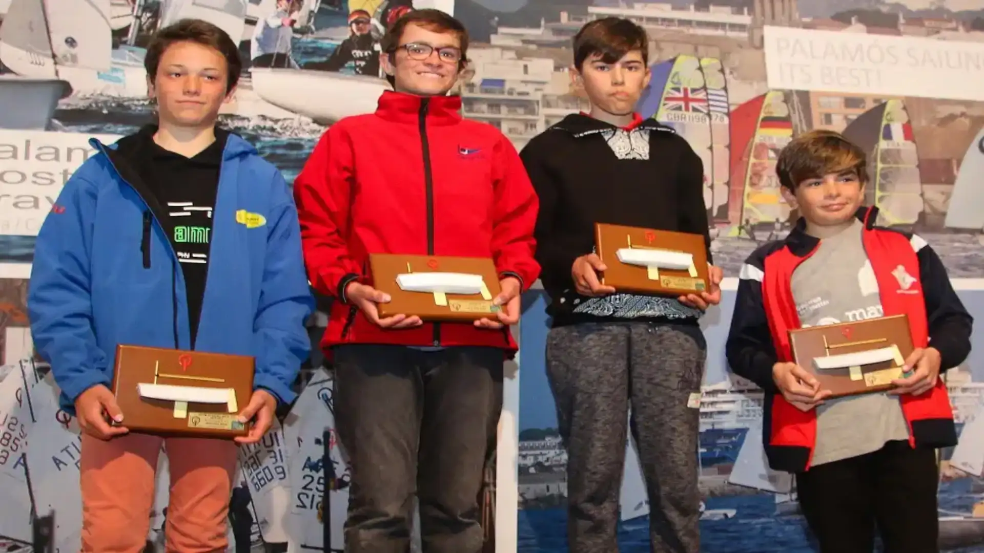 Gelpí (Catalonia), Beneyto e Morales (Isole Canarie) podio della Excellence Cup of Optimist