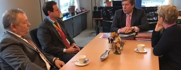Pez espada Mediterráneo, acuerdo Marruecos y medidas técnicas centran debates de Cepesca con eurodiputados Clara Aguilera y Gabriel Mato