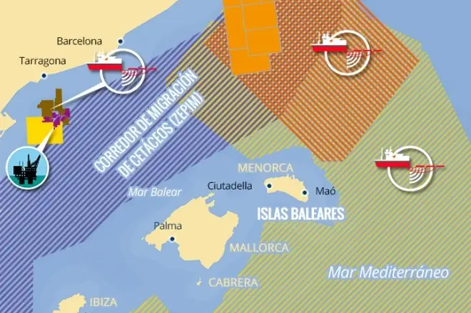 La Dirección General de Sostenibilidad de la Costa y del Mar prevé que en unos 6 meses estaría aprobada la Orden Ministerial que establecerá un régimen de protección preventiva en la zona frente a las prospecciones de hidrocarburos (infrografía de EFE)