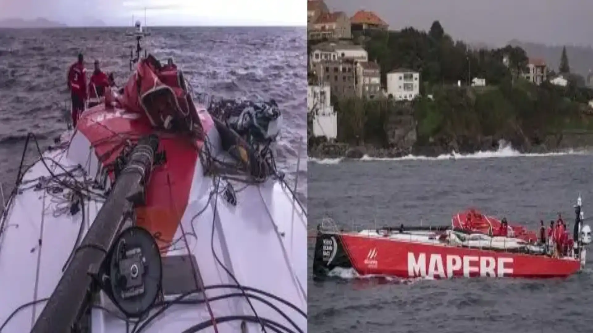 Il "Mapfre" rompe l'albero allenandosi nel Rías Baixas, affrontando il mondo della vela