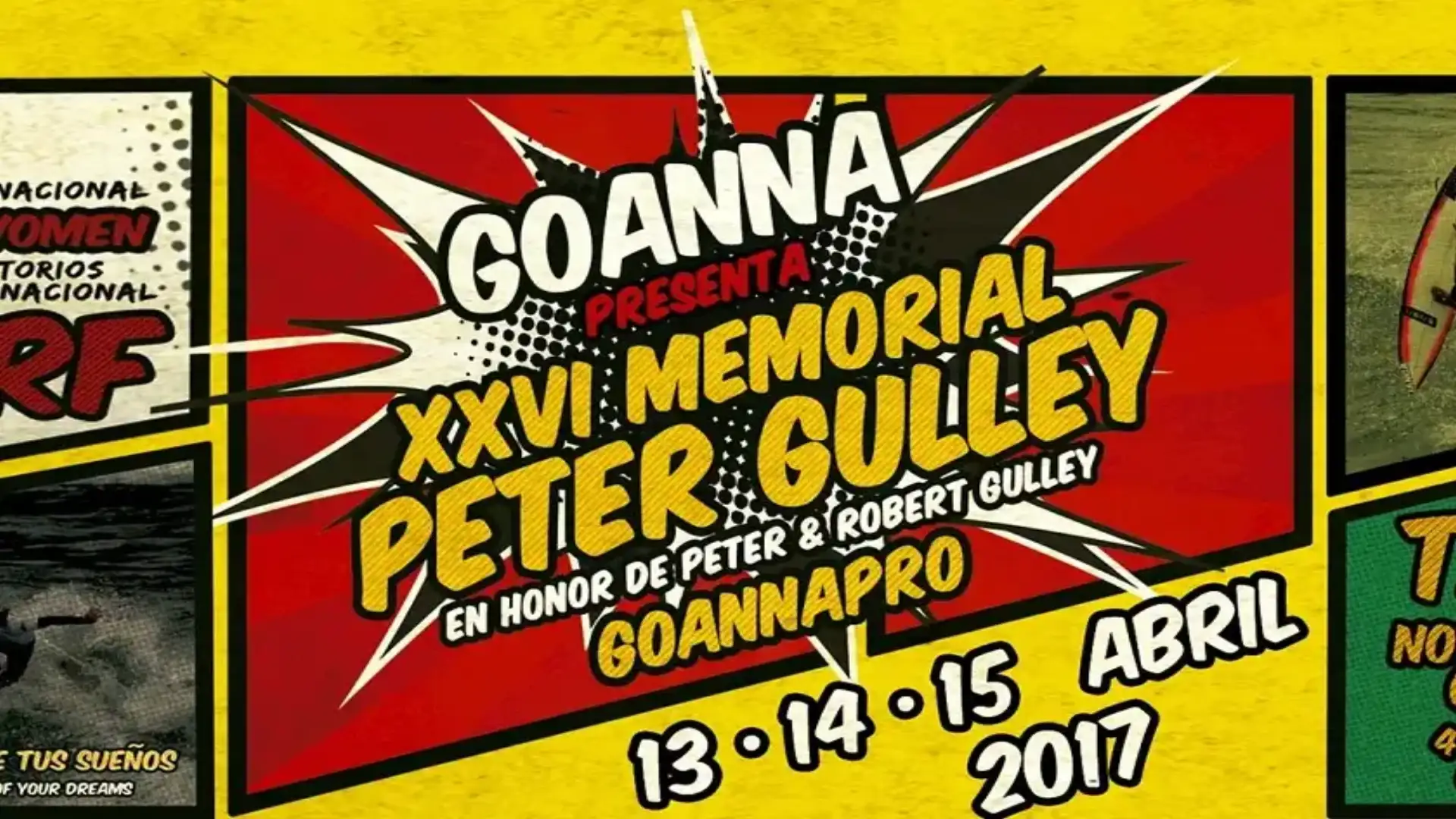Notizie di surf spagnolo: il "Peter Gulley" dal 13 al 15 aprile