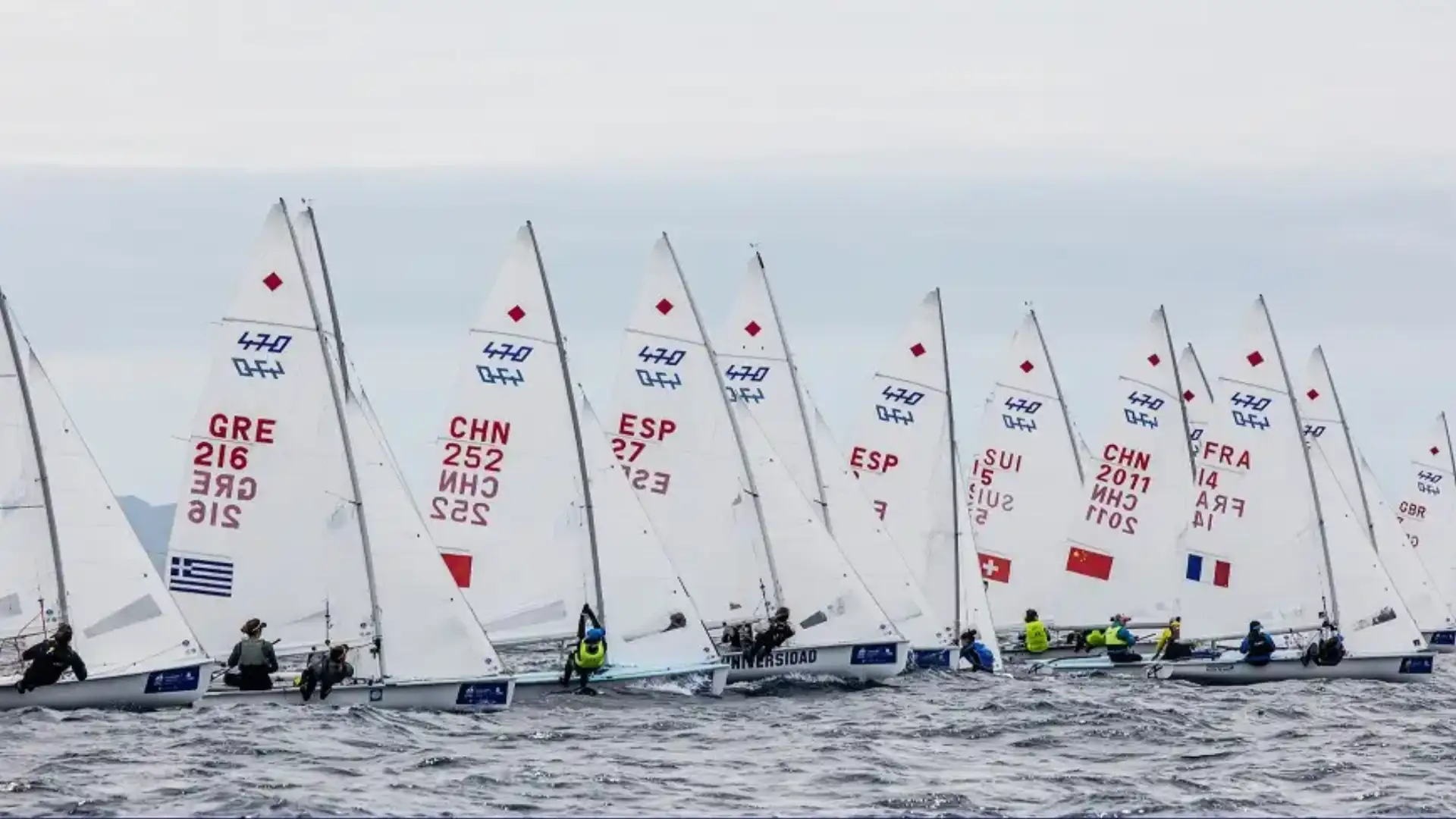 La " Marina Spagnola" all'assalto della Vela Europea 470 nelle acque Monaguesche