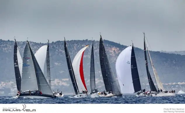 Espectáculo en la bahía de Palma de Mallorca. Foto: Nico Martínez