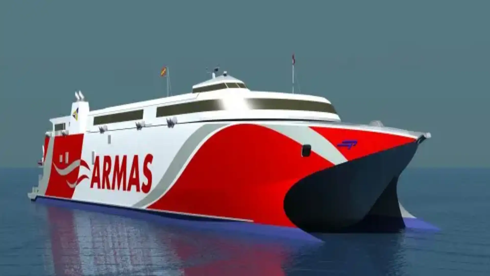 Incat armi contratto di un catamarano di 109 metri per 74M €