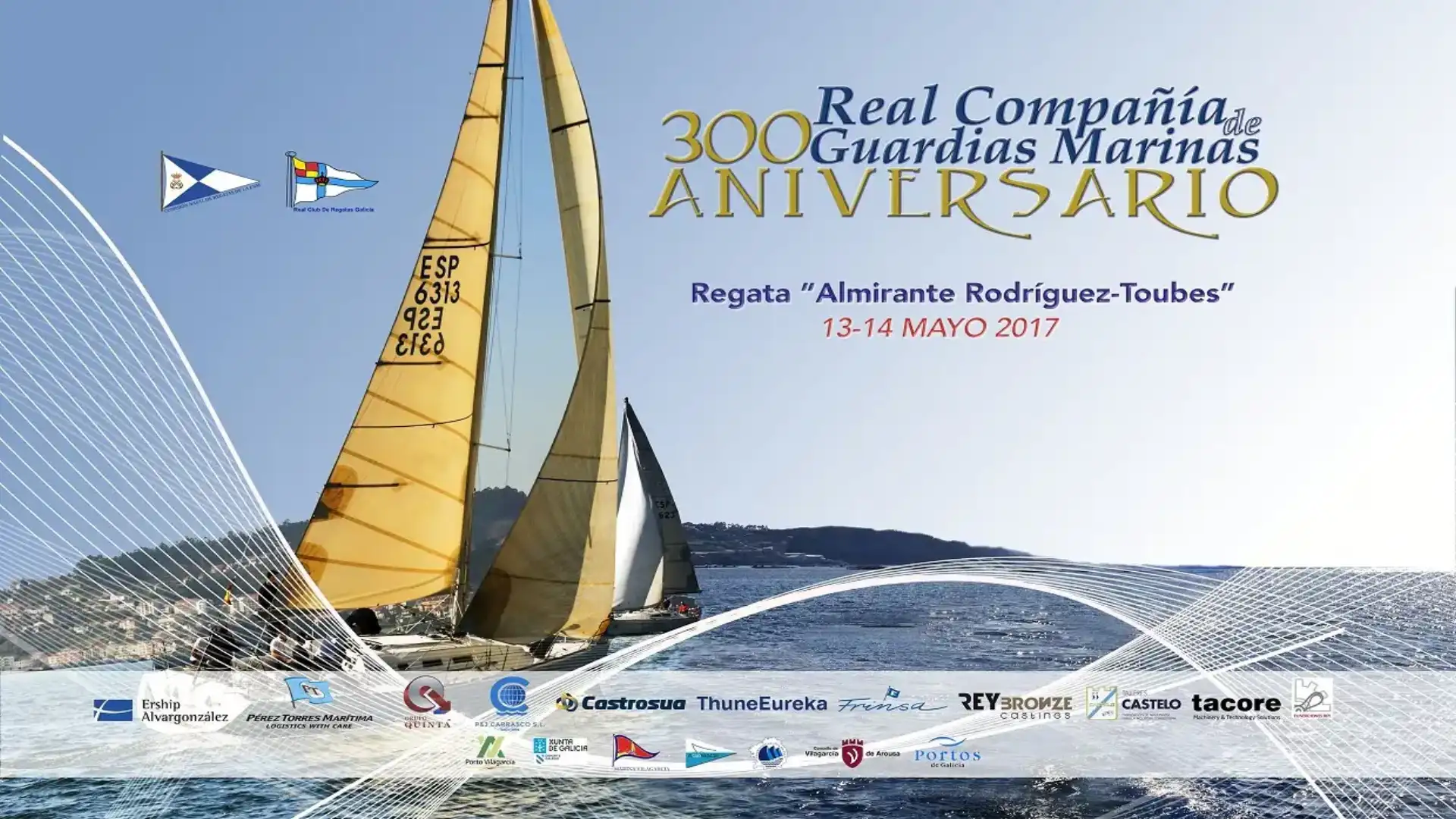 Turno per la Regata Admiral-Touges tra Marin e Vilagarcía