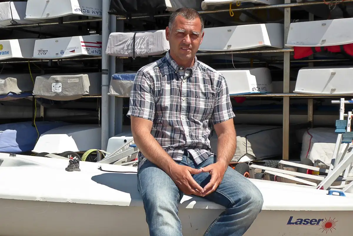 Asier Fernández de Bobadilla en las instalaciones del RCN Palma. 