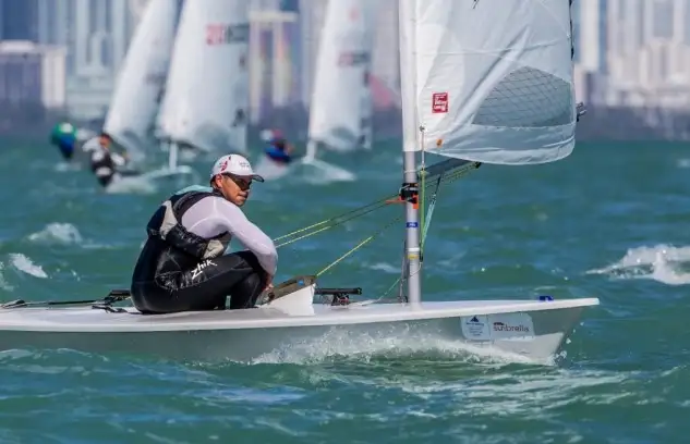 El regatista canario se impuso en el Campeonato de Europa de la clase Laser sub21 (Foto Jesús Renedo)