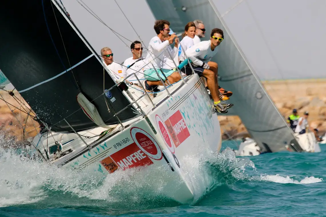 El podio de la 53ª Travesía Cabo Roig estuvo compuesto por Fandango 300 en ORC 1, Pulpo Negro en ORC 2-3, My Lady en ORC 4 y Haizkora en ORC Promoción (Foto Pep Portas)