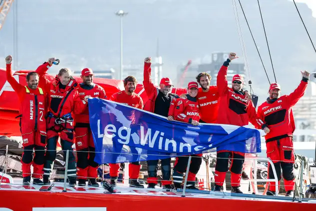 El Mapfre navegó en la segunda etapa un total de 7.886.5 millas náuticas a una velocidad media de 17.3 nudos