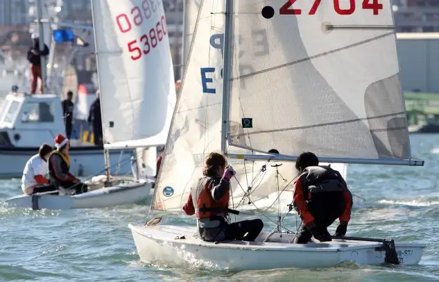 Mucho frío en Getxo... ahora solamente falta la tradicional Regata del Gallo