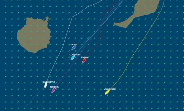 La flota se aleja de Canarias en busca de Cabo Verde