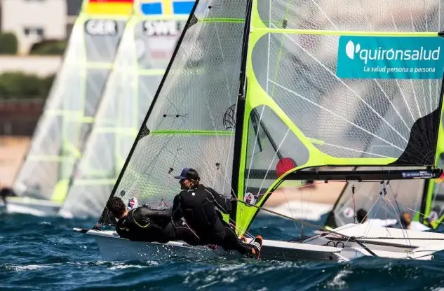 Buen comienzo de temporada para la tripulación de 49er formada por Diego Botín e Iago López Marra, tras vencer esta madrugada por segundo año en la prueba inaugural, la Midwinter Regatta de Miami (Foto Pedro Martínez)