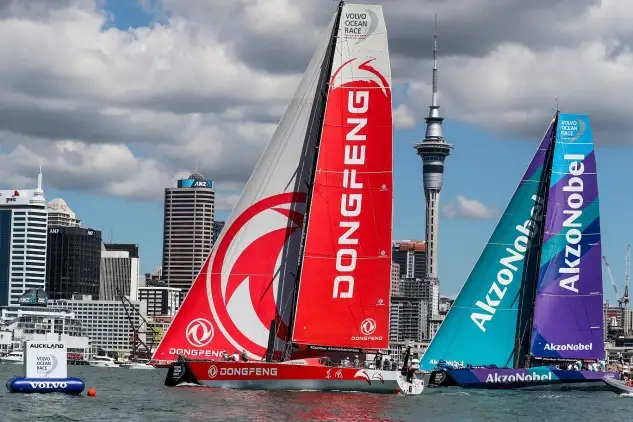 Espectacular la regata in port de Auckland (Foto Jesús Renedo)