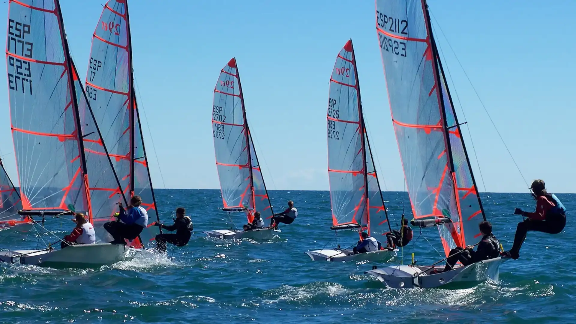 Catalogna in ragazze e Isole Canarie in campioni spagnoli di 29er in Garraf