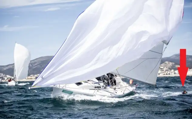 Condiciones muy duras en la primera jornada del Sofía en aguas de Palma (Foto Tomás Moya)