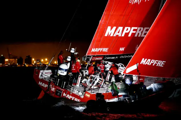 A pesar de todo el excelente trabajo en el barco español "Mapfre" entró de quinto