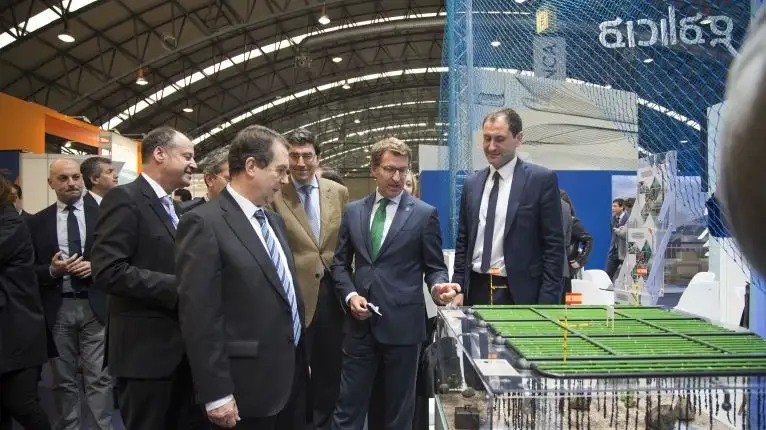 Inauguración de la última edición celebrada... en la imagen el presidente de Galicia y el alcalde vigués