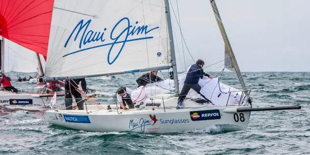 Maui Gim-Náutica Digital de Javier Aguado es segundo en J80 (Foto Rosana Calvo)