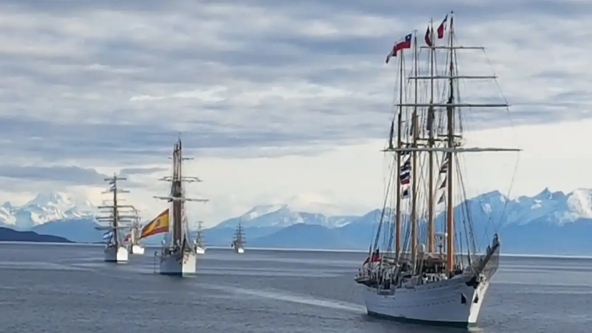 La nave "JS Elcano" rende omaggio al capitano della fregata Montojo a Mar del Plata