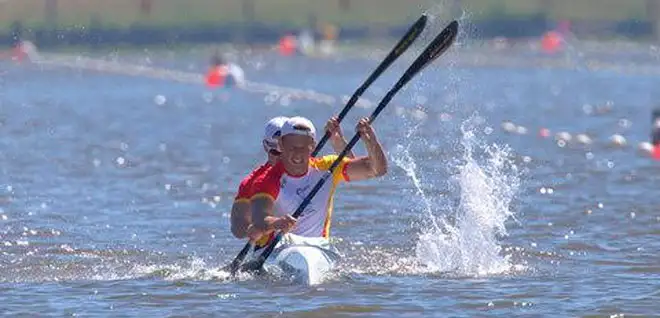 Albert Martí y Pelayo Roza cuando fueron bronce en 2017 (Foto José Sousa)