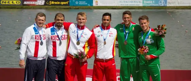El segundo título de campeones para España ha llegado con los vigentes campeones del mundo de K2 500, el balear Marcus Cooper Walz y el gallego Rodrigo Germade, con una regata de la que han exhibido su potencial con un dominio claro