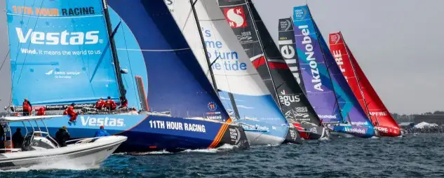 El equipo holandés encabeza la etapa más decisiva de la Volvo Ocean Race, que es la última que puntúa doble y llevará a la flota hasta Cardiff (Foto Jesús Renedo)