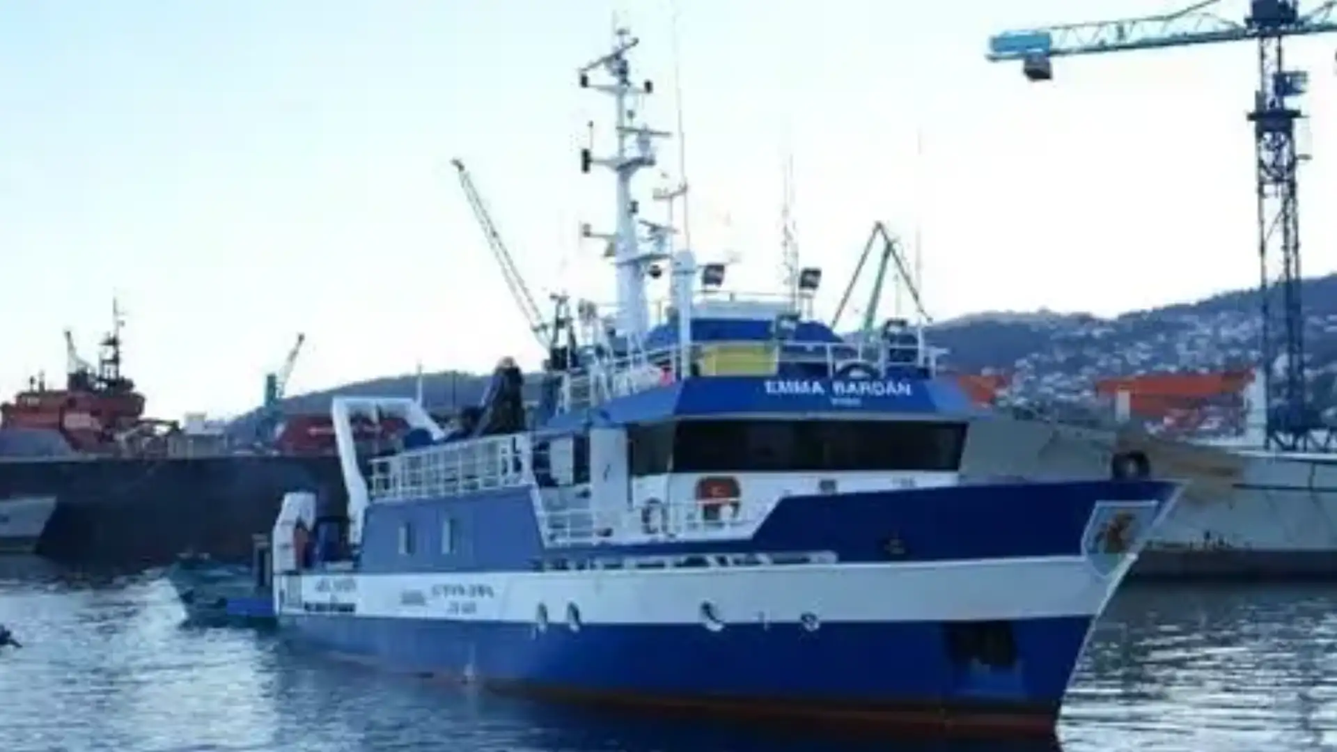 La nave oceanografica "Emma Bardán" nella campagna di selettività 2018 a Vizcaya
