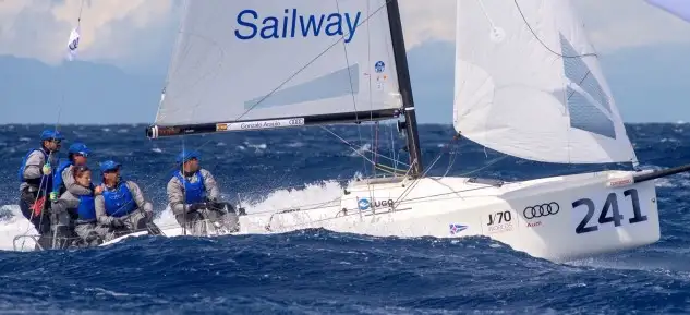 Exitosa Copa de España de J70 con 31 barcos en competición en Vigo, de los cuales 8 son extranjeros