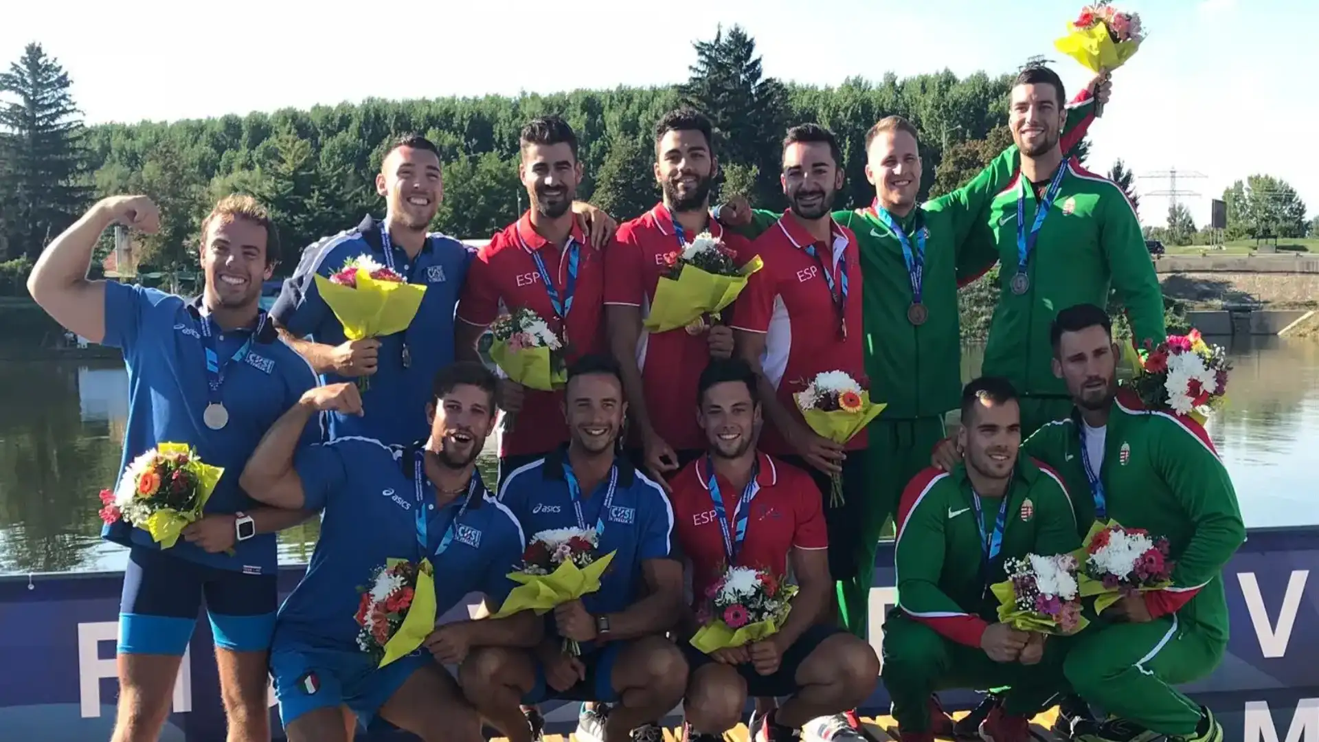 La Spagna vince l'oro in K4 e argento in K2 al Remo University World 2018