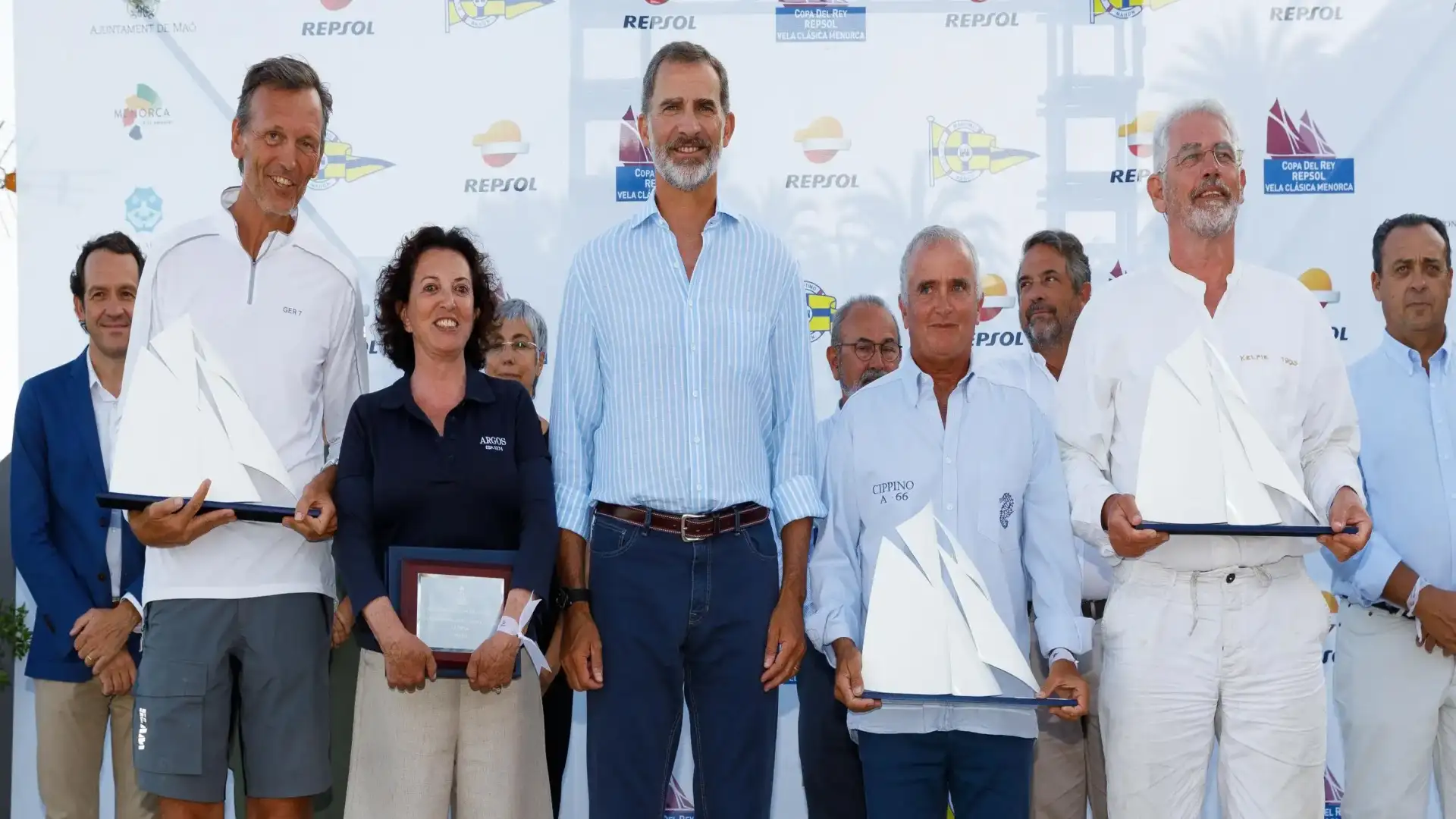 Don Felipe presiede il premio a Mahón della King of Classics Cup
