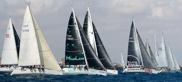 A las 11.25 horas está prevista la salida simultanea desde los clubes de Torrevieja, versión Norte, y Cartagena, versión Sur con el punto de unión en Cabo Palos. El Puerto Deportivo Tomás Maestre será en la jornada de domingo 23 el tercer gran escenario de la cita liderada por Estrella de Levante (Foto Pep Portas)