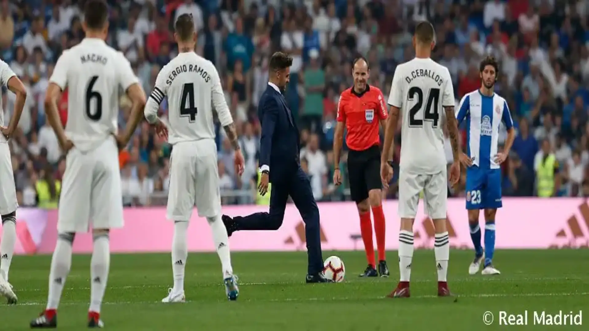Carlos Garrote ha fatto la damigella al Bernabeu del Real Madrid- Espanyol