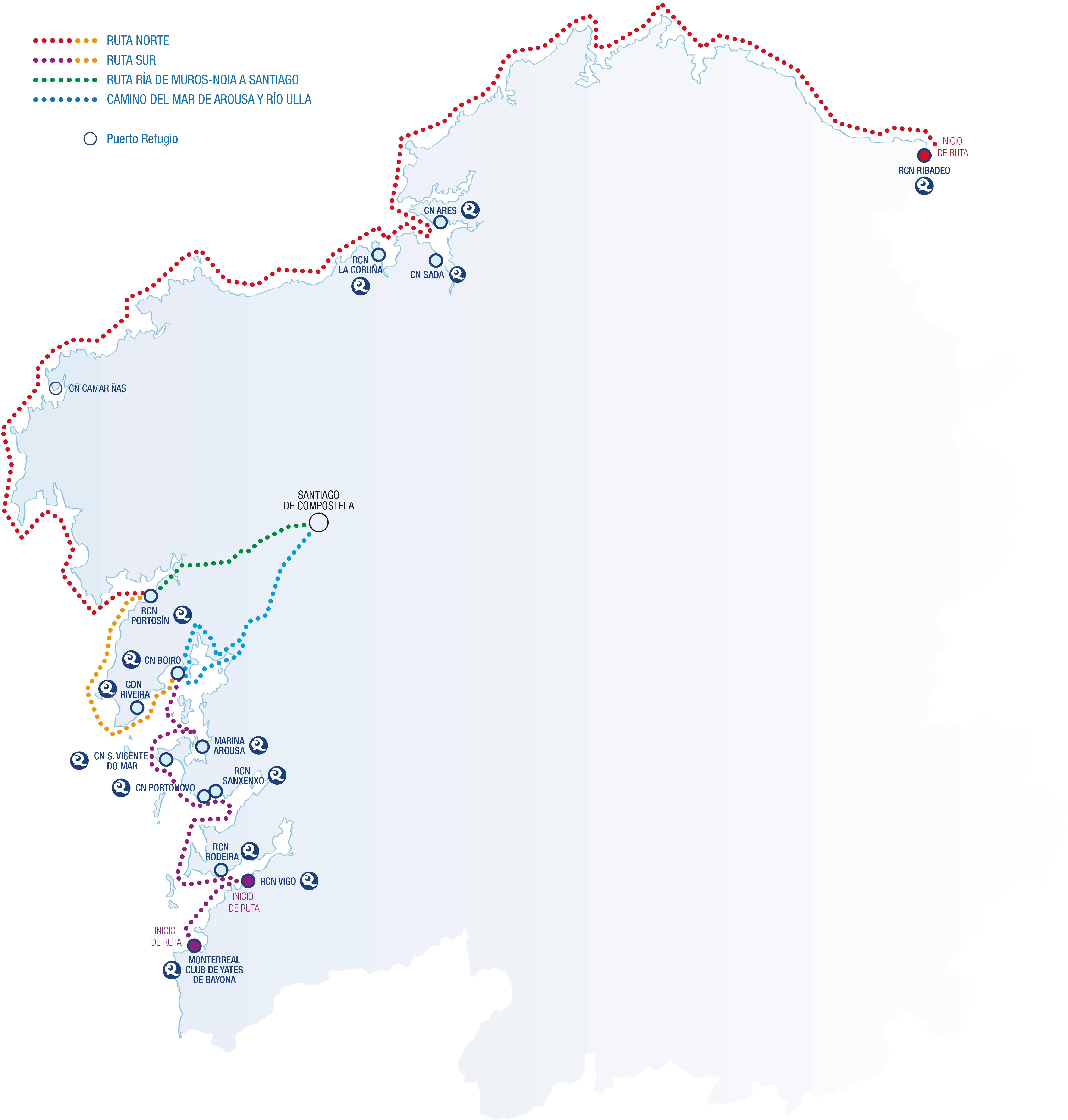 Las rutas marítimas jacobeas de Galicia