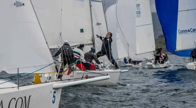 Cuando aprieta Gándara no tiene rival en Baiona... y esto se está convirtiendo en mono tema... mientras que en Vigo en J70 el nivel es fortísimo y las alternancias en las victorias total (Foto Rosana Calvo)